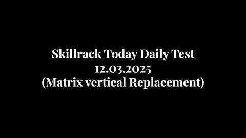 Skillrack Today Daily Test12.03.2025(Matrix vertical Replacement)