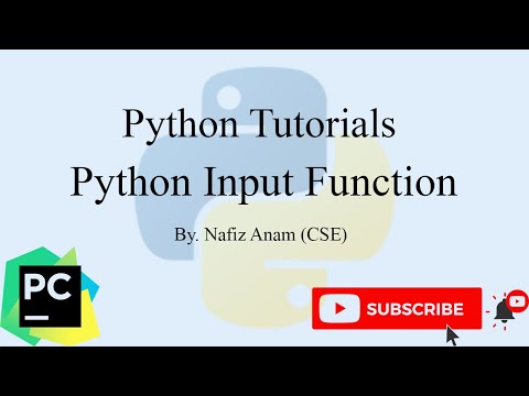 How to use Input Functions in Python || Python Tutorial || Nafiz Anam
