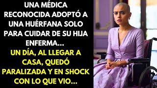 UNA MÉDICA RECONOCIDA ADOPTÓ A UNA HUÉRFANA SOLO PARA CUIDAR DE SU HIJA ENFERMA, UN DÍA, AL LLEGAR..