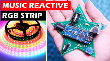 How to Make DIY Music Reactive LED Strip Using Arduino - Dancing RGB (ALL PCB Project)