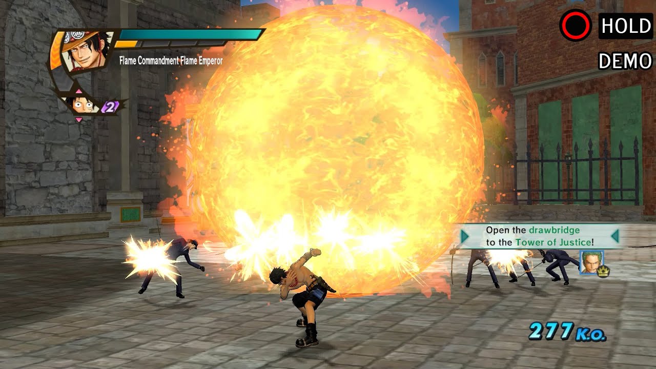 One Piece Pirate Warriors 3 - Ace Complete Moveset