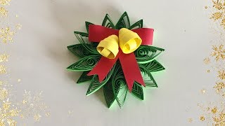 Quilling Christmas Ornament / Christmas Decoration Idea for kids | Priti Sharma