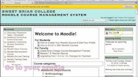 Moodle Change Password