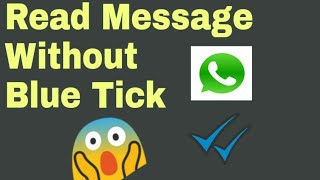Read WhatsApp Message Without Blue Tick screenshot 3