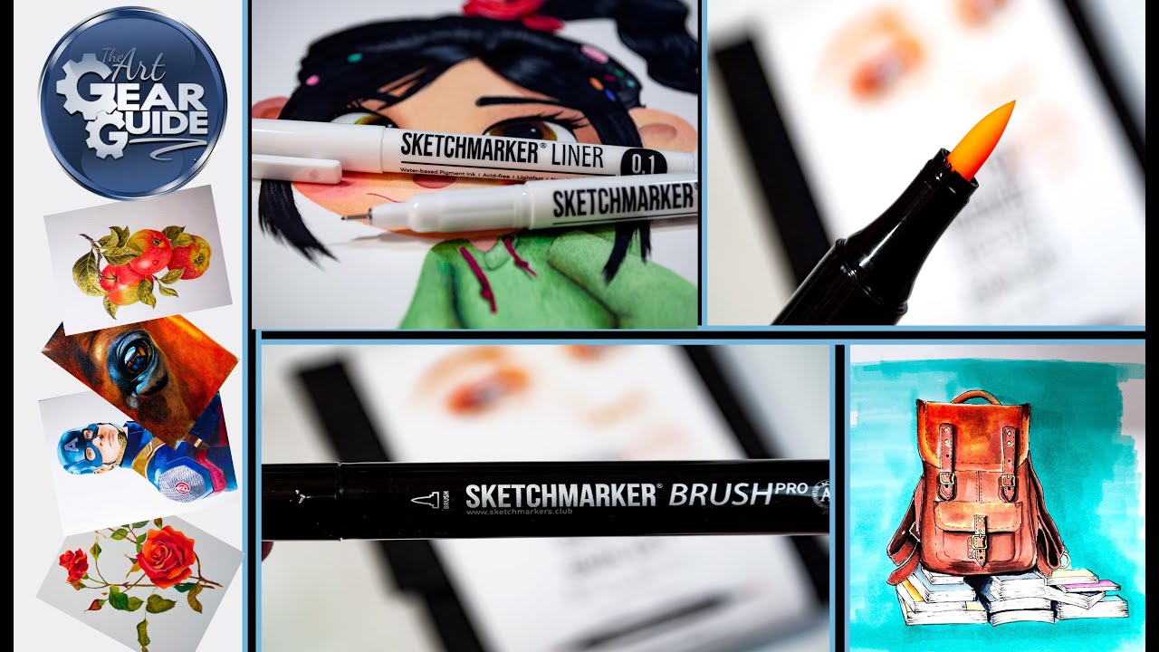 Sketchmarker Club BrushPro Marker Review and Sketchmarker Liners  The Art  Gear Guide