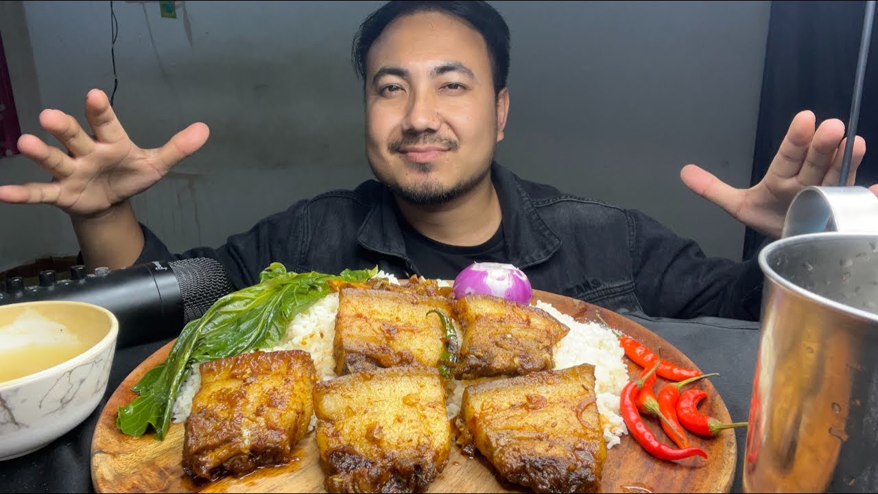 Special dry fry pork mukbang//2026