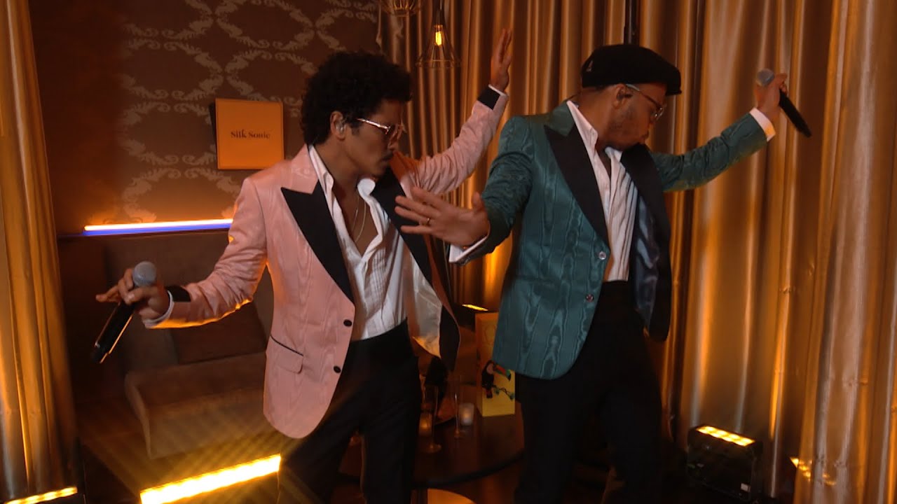 Bruno Mars Anderson Paak Silk Sonic   Leave The Door Open Live from the BET Awards