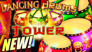 NEW!! BEST DANCING DRUMS YET!? 🥁 DANCING DRUMS TOWER Slot Machine (LIGHT & WONDER)