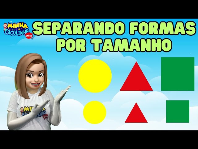 Separando formas por tamanho G2 - Educação Infantil - Videos Educativos - Atividades para Crianças