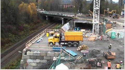 Evergreen Line Construction - How Inlet Centre Station was built