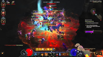 World Rank 1 Seasonal Hardcore - 3-player Greater Rift Tier 67 - Diablo 3 Reaper of Souls