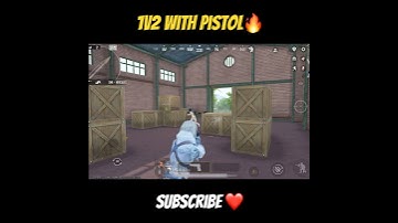 "Iv2 With Just a Pistol!🔫| BGMI Clutch Moments"|#bgmi #youtubeshorts #1v2#pistolclutch #pubgshorts