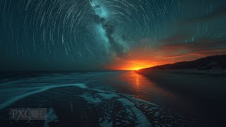 Almost 4 Hours of Mesmerizing Beach Waves and Night Sounds. Relaxing Sounds for Sleep and Relaxing