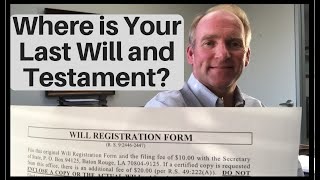 Where to Store Your Last Will and Testament