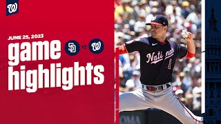 Nationals vs. Padres Game Highlights (6\/25\/23) | MLB Highlights