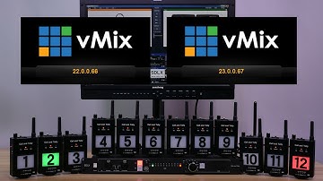 vMix wireless two way walkie talk and tally installation video