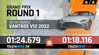 Aston Martin Vantage V12 2022 - GRAND PRIX Round 1 - 2⭐ Touchdrive & Manual OC Reference Laps