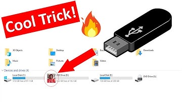 How to change drive icon | 👌 Set Your Photo On USB Pendrive | Cool Trick | Storage Device 😎