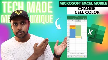 How to change cell color in excel mobile | change cell color in excel mobile