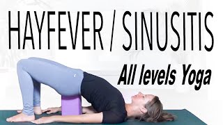 Yoga For Sinusitis & Hay Fever Relief  All levels Yoga For Nasal Congestion  YogaCandi