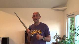 Cleaning and touching sword blades