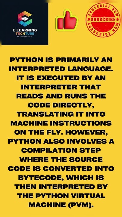 #Pythonexecution :Confused on Python is Interpreted or Complied ...