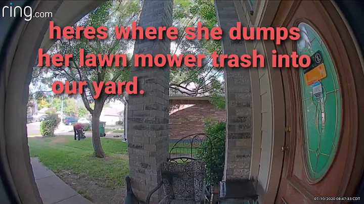 Nasty neighbor destroying our yard