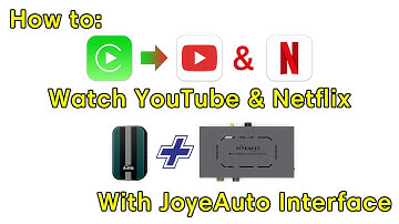 How to Watch YouTube Netflix APP on JoyeAuto Aftermarket Apple CarPlay Android Auto Interface