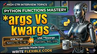 Famous Master Python Functions | *args, kwargs, Lambda & Real Examples Profile
