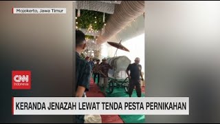 Keranda Jenazah Lewat Tenda Pesta Pernikahan