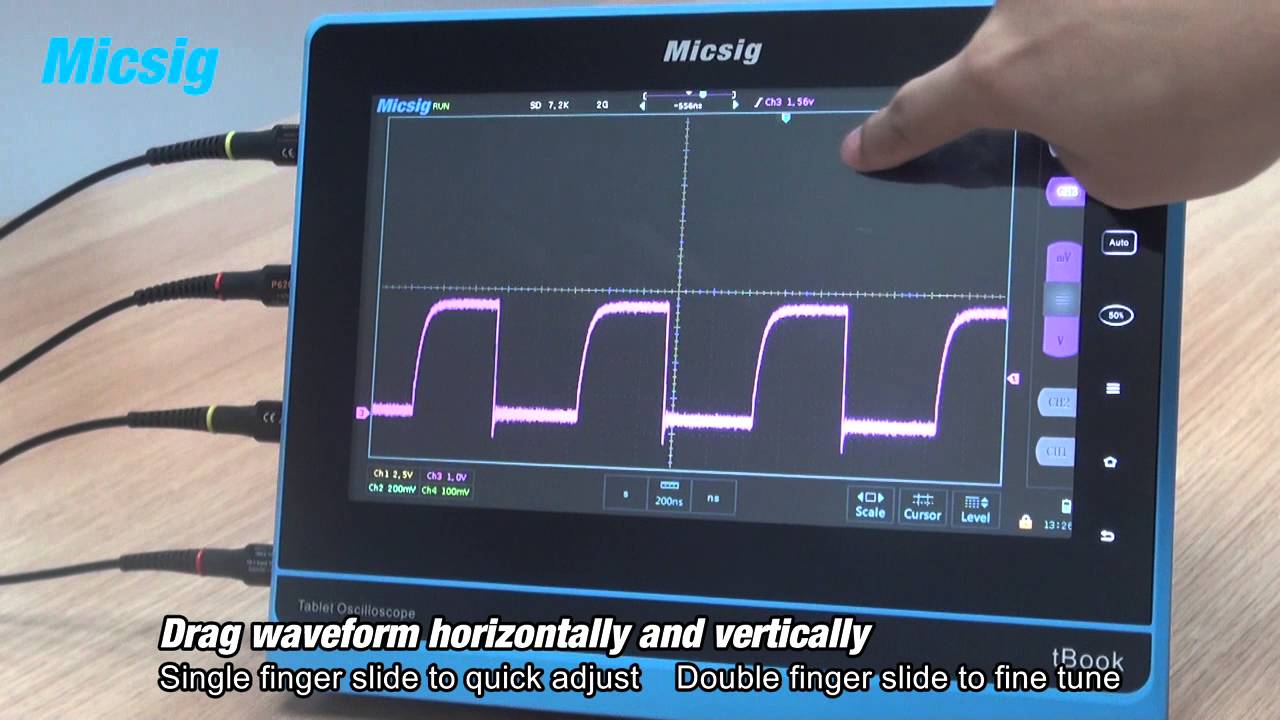 how to use Micsig digital tablet oscilloscopes