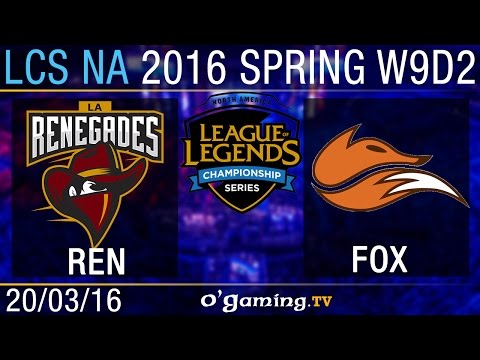 Renegades vs Echo Fox - LCS NA Spring Split 2016 - W9D2