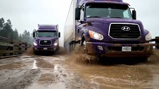 🚚🚜🚛🚛🚛🚛#ឡានដឹកដី scania #trailer #constructionequipment #bulldozerofficial