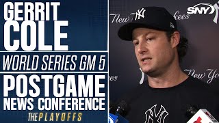 Gerrit Cole talks costly miscue in Yankees fate-deciding loss in Game 5 of the World Series | SNY