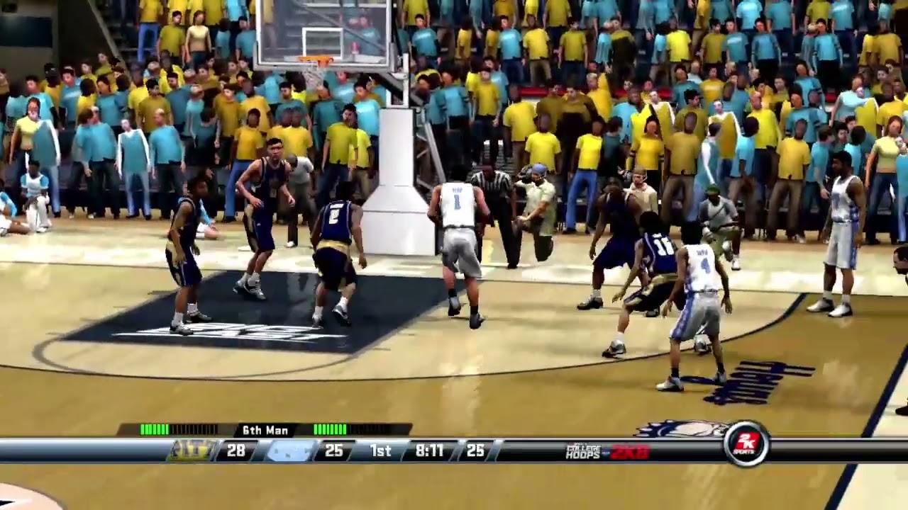 (4) Pittsburgh @ (1) North Carolina - College Hoops NCAA 2K8 ACC Tournament Semifinal 2024