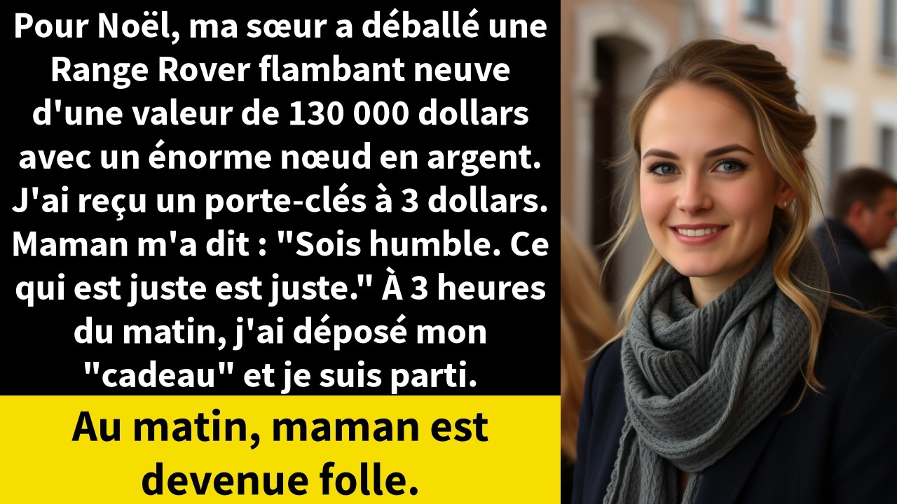 Pour Noël, ma sœur a déballé une Range Rover flambant neuve d'une valeur de 130 000 dollars avec un