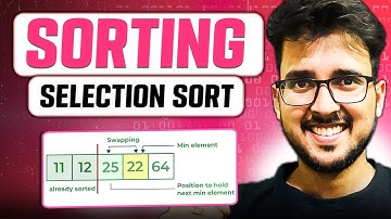 Selection sort algorithm ❤️ selection sort animation video | sorting algorithms for interview