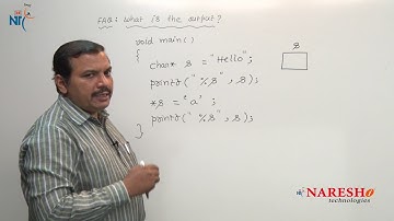 Pointer | C Technical Interview Questions and Answers | Mr. Ramana