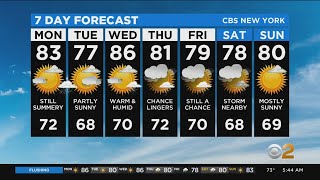 New York Weather: 80s And Rain Chances