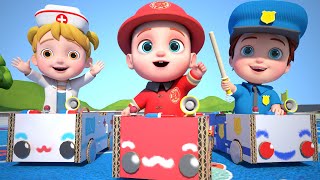 Rescue Team is Coming! | Fire Truck, Police Car, Ambulance | GoBooBoo Kids Songs & Nursery Rhymes