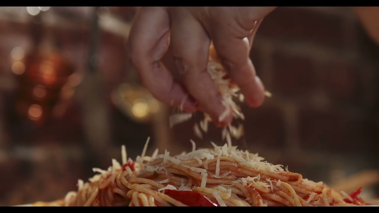 Stock video background Italian pasta