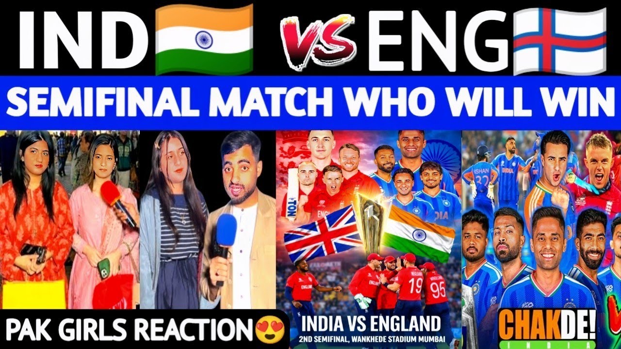 IND vs ENG Semifinal 2 Match Who Will Win :- Do or Die Match Pak Public Reaction ! India vs England