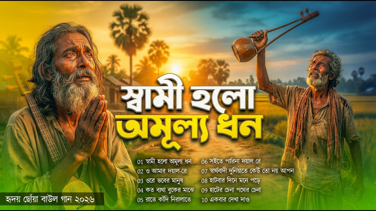 স্বামী হলো অমূল্য ধন | সেরা বাংলা ফোক মিক্স২০২৬Best of Bengali Folk Songs Collection Bangla Folk Son