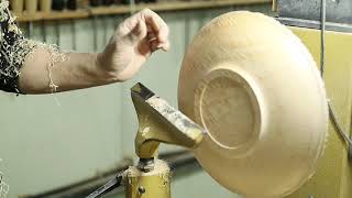 단풍나무접시 만들기 과정 (hardmaple plate woodturning process) 한여루(이건무)의 목선반교실