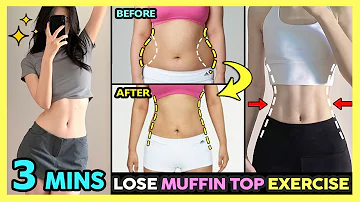 🔥3 MINS LOSE MUFFIN TOP FAT EXERCISE | Slim waist, Lose love handles for beginners (Lying down)