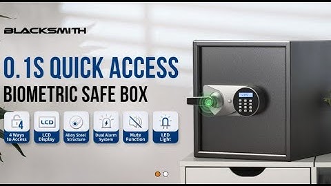 Blacksmith Biometric Home Safe