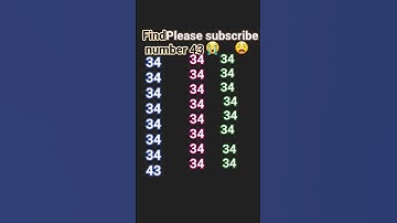 Find number 👉43 #shorts #viral numbers