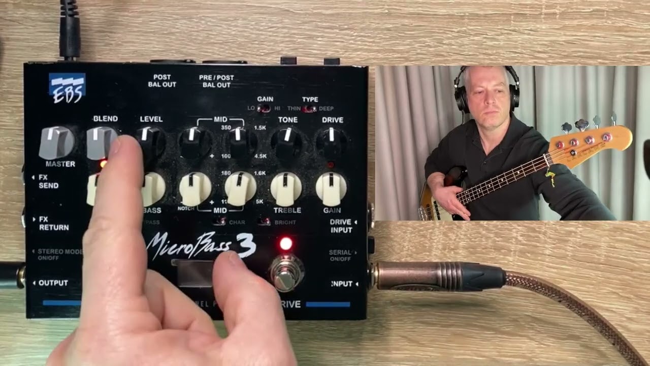 EBS MicroBass3 Dual Channel Preamp sound demo - YouTube