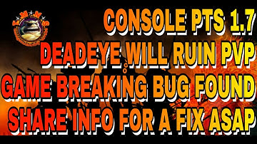 CONSOLE PTS 1.7 - DEADEYE GAME BREAKING BUG WILL RUIN THE DZ.....AGAIN - THE DIVISION
