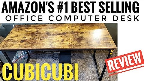 OFFICE DESK CubiCubi Study Computer Desk Rustic Brown REVIEW